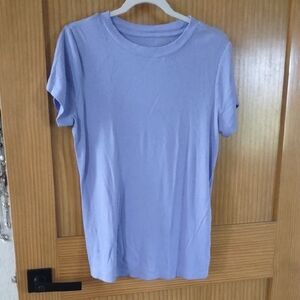 a new day Lilac Ribbed Crew Tee